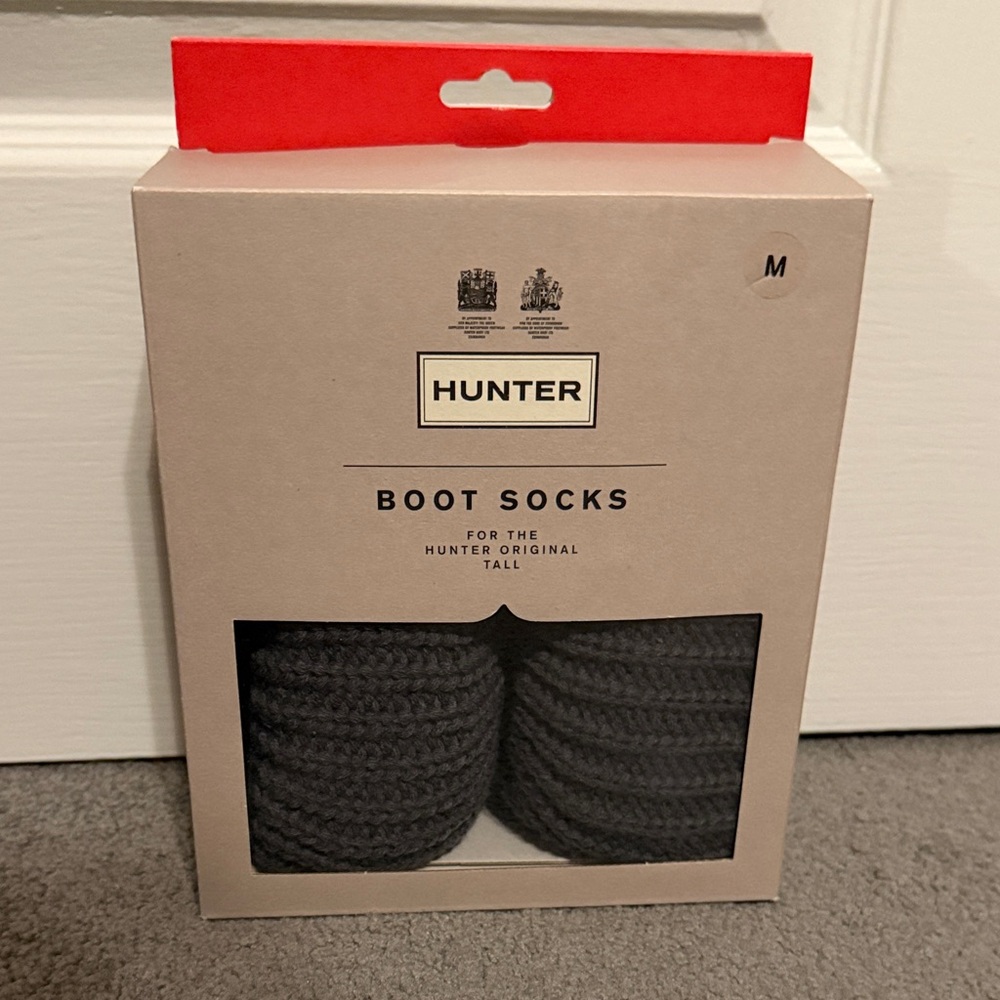 NIB Hunter Boot Socks Tall- M- Dark Gray